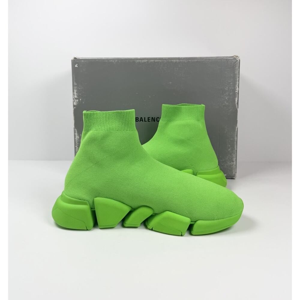 Size 40EU/7US - Balenciaga Speed 2.0 Fluo Green NEW! - Picture 5 of 10